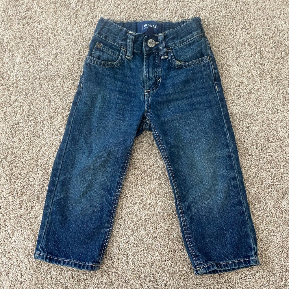 Old navy toddler boy straight leg jeans size 18-24 months